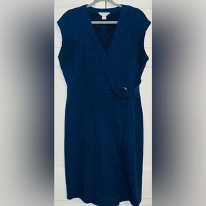 Elegant Blue Sleeveless Dress